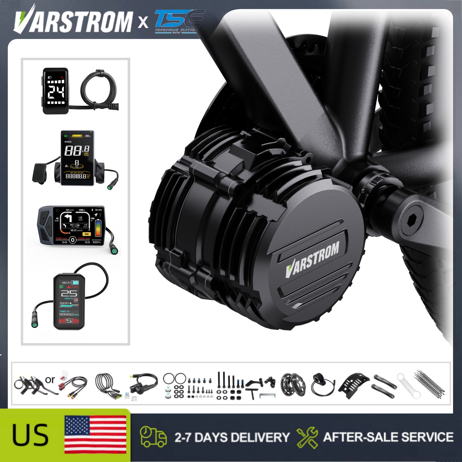 [USA Stock] Tongsheng TSDZ16 4 - Mid Drive Conversion Kit 1000W recensie en prijs