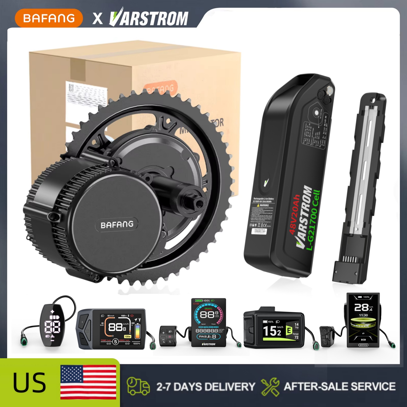 [US Stock] Bafang 48V middenmo - Mid Drive Conversion Kit 1000W recensie en prijs