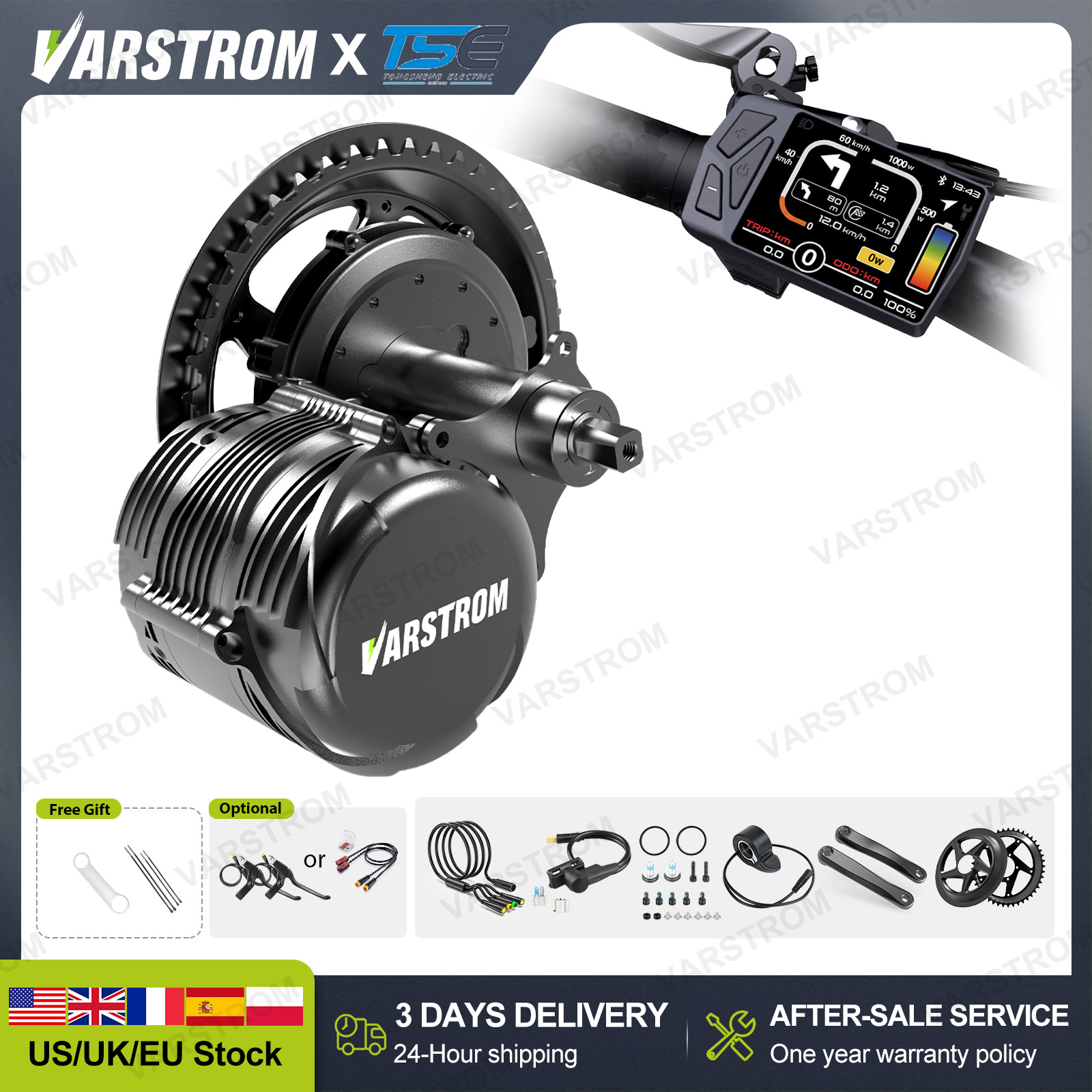 [VS 3 dagen snelle levering] T - Mid Drive Conversion Kit 1000W recensie en prijs